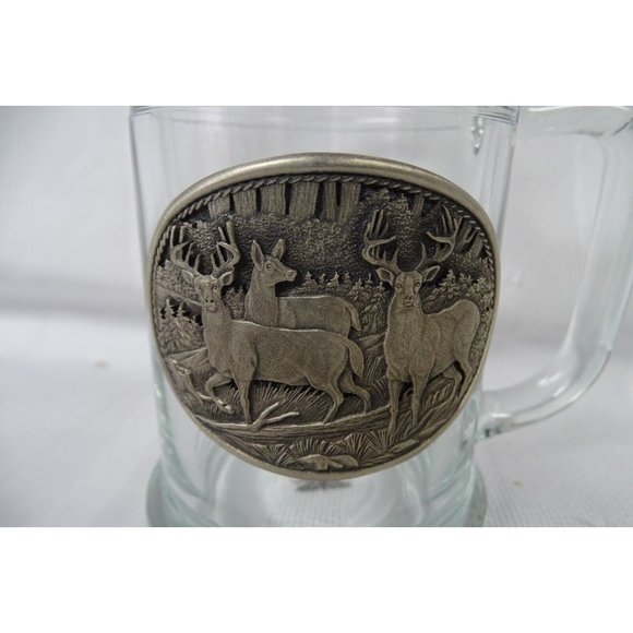 Heritage Metal Fine Pewter Doe & Buck Decanter and Mug - Picture 7 of 8